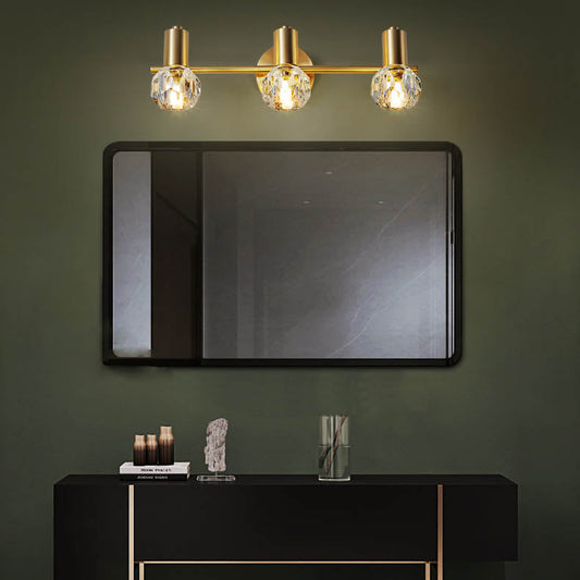 Luxury Crystal Cylinder Vanity Wall Sconce