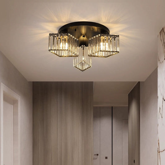 Luxury Diamond Crystal Ceiling Light