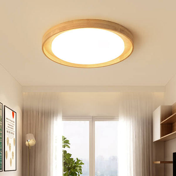 Japanese Log Wood & Acrylic LED Light