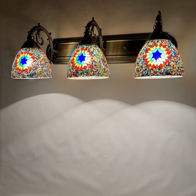 Tiffany Stained Glass Vanity Sconce