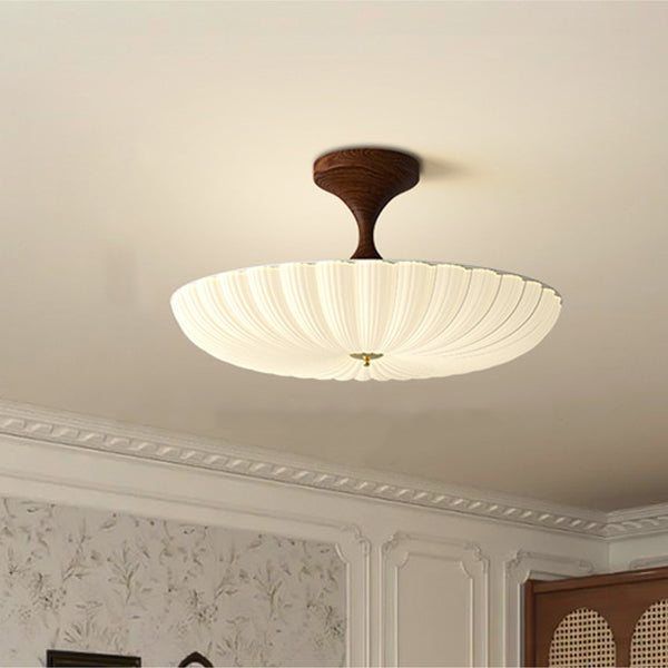 Nordic Striped Acrylic Semi-Flush Light