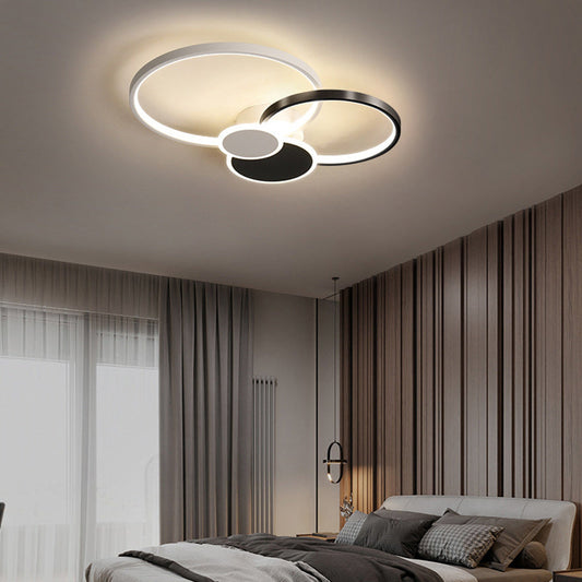 Minimalist Circle Silicone Semi-Flush Light