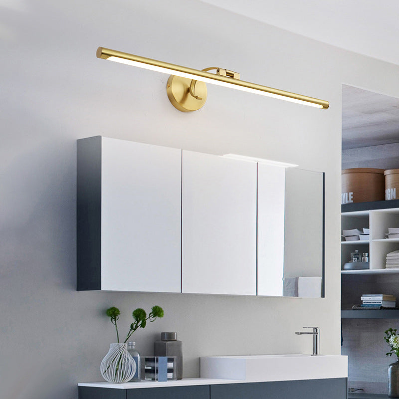 Copper Acrylic Strip Vanity Wall Sconce