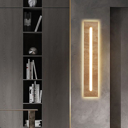 Travertine Strip LED Outdoor Wall Sconce