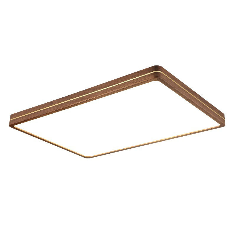 Walnut Slim LED Flush Mount
