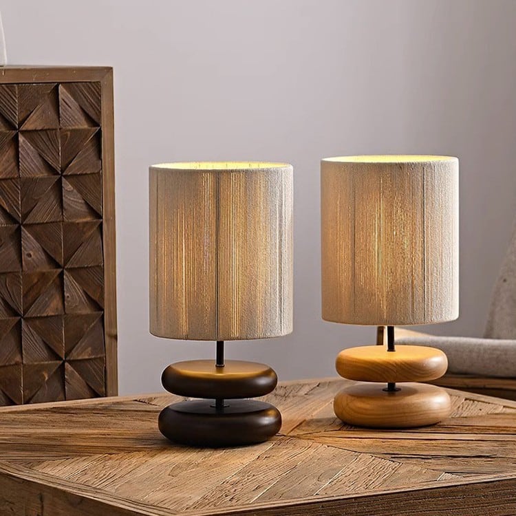 HINOKI Stack Wood Table Lamp