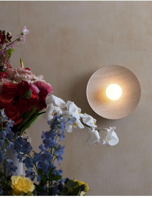 RC Resin Corrugated Wabi-Sabi Sconce