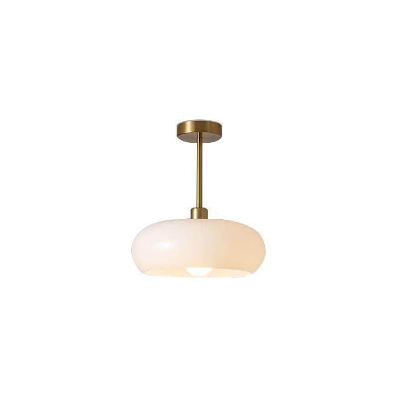 Retro Copper Glass Pendant Light