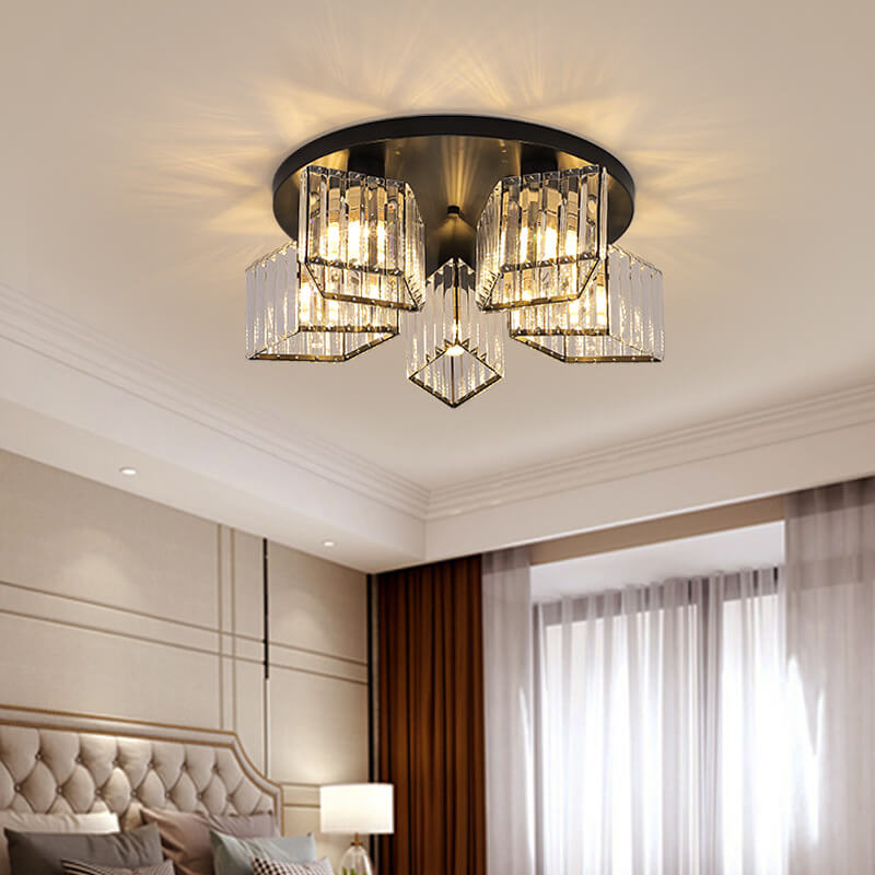 Luxury Diamond Crystal Ceiling Light