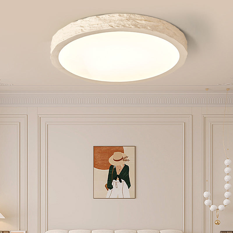 Stone Grain Resin Flush Mount Light