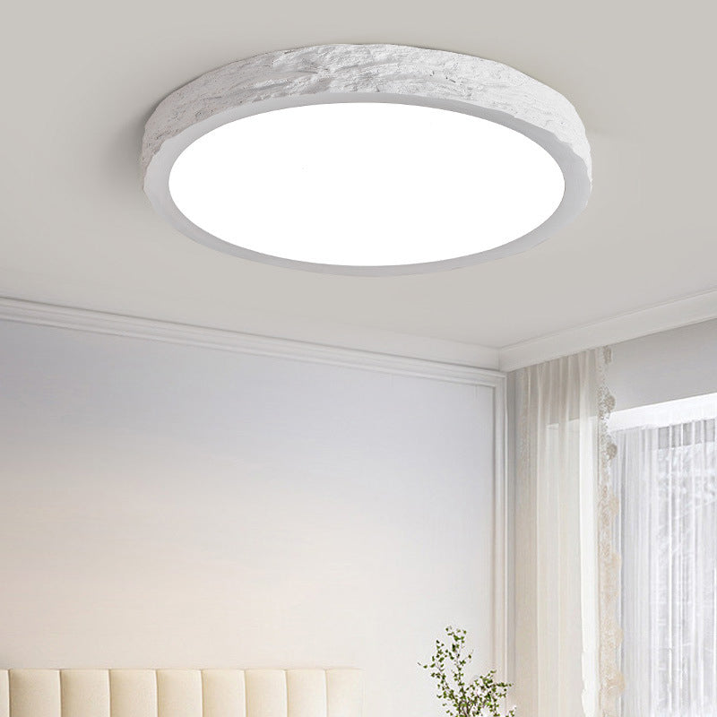 Stone Grain Resin Flush Mount Light