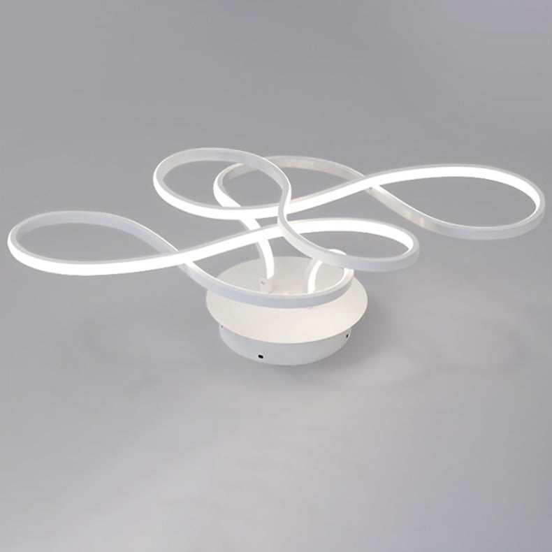 Irregular Strip LED Semi-Flush Light