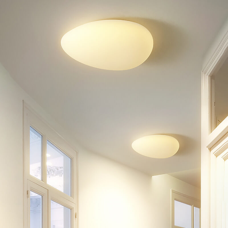 Cobblestone PE Flush Mount Light