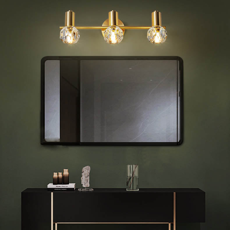 Luxury Crystal Cylinder Vanity Wall Sconce