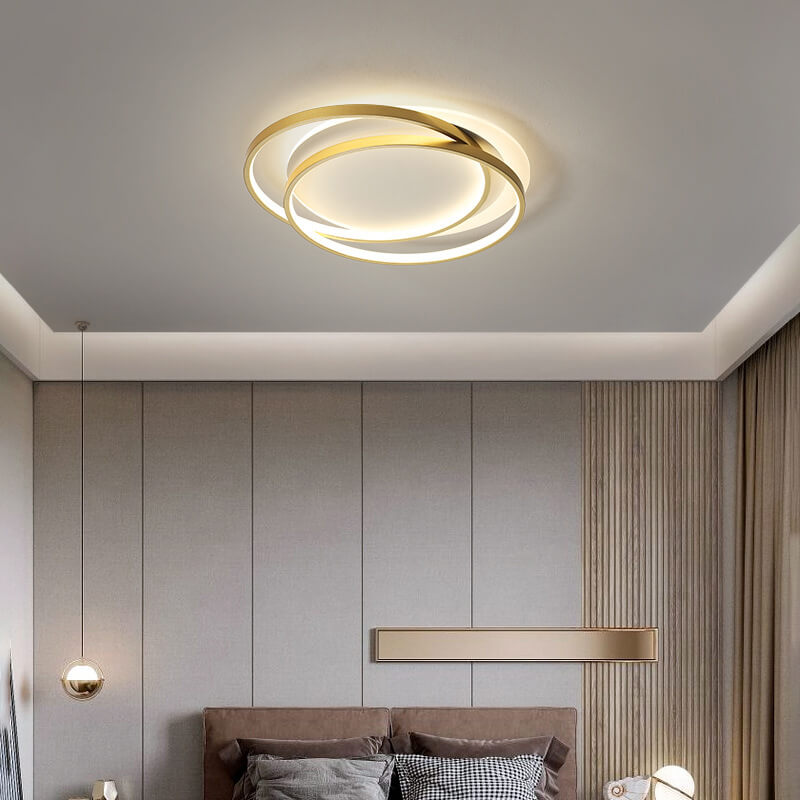 Nordic Circle Aluminum Flush Mount Light