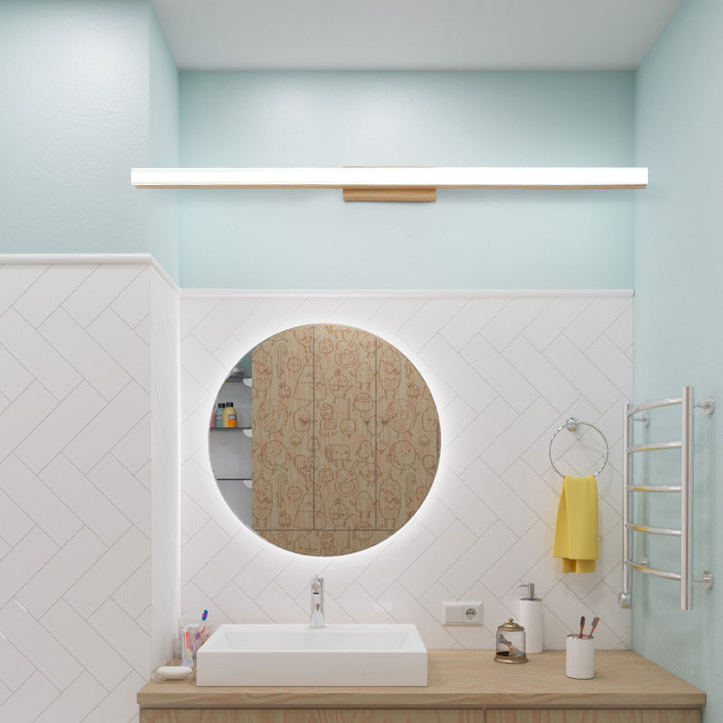 Wooden Strip Vanity Wall Sconce
