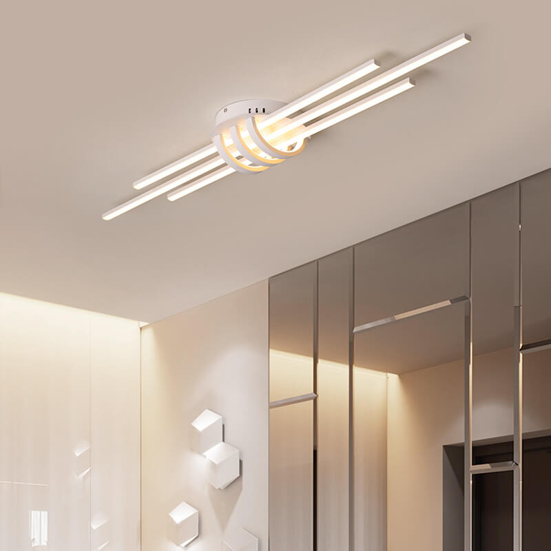 Modern Minimalist Long LED Flush Mount