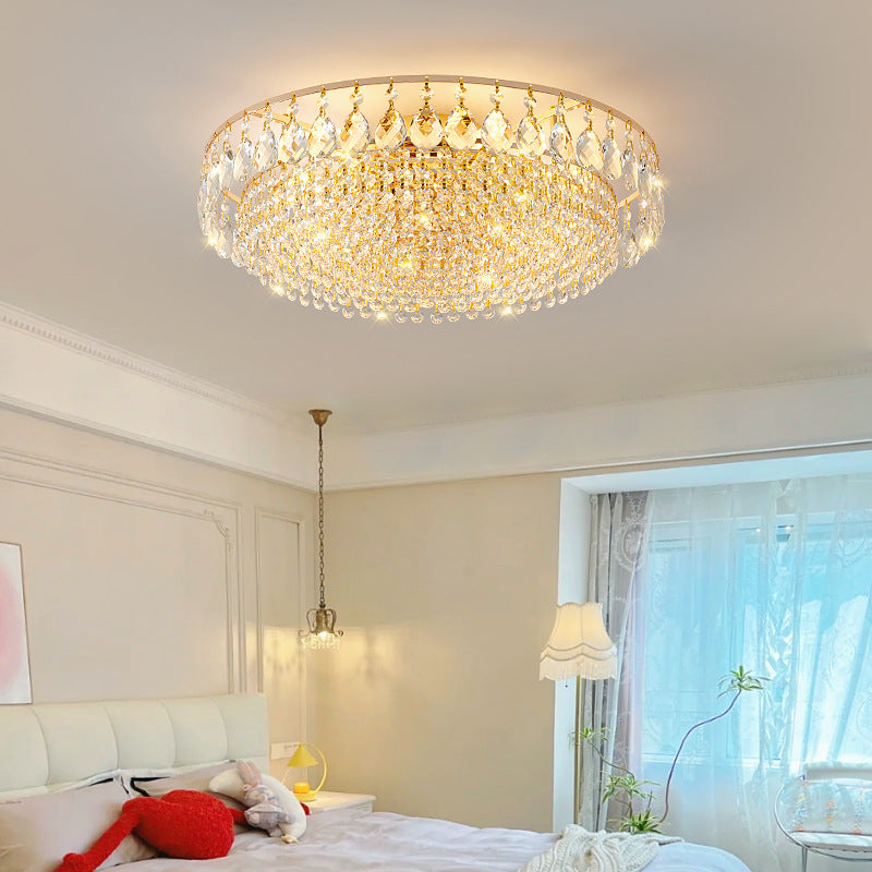 Circle Crystal Flush Mount Ceiling Light
