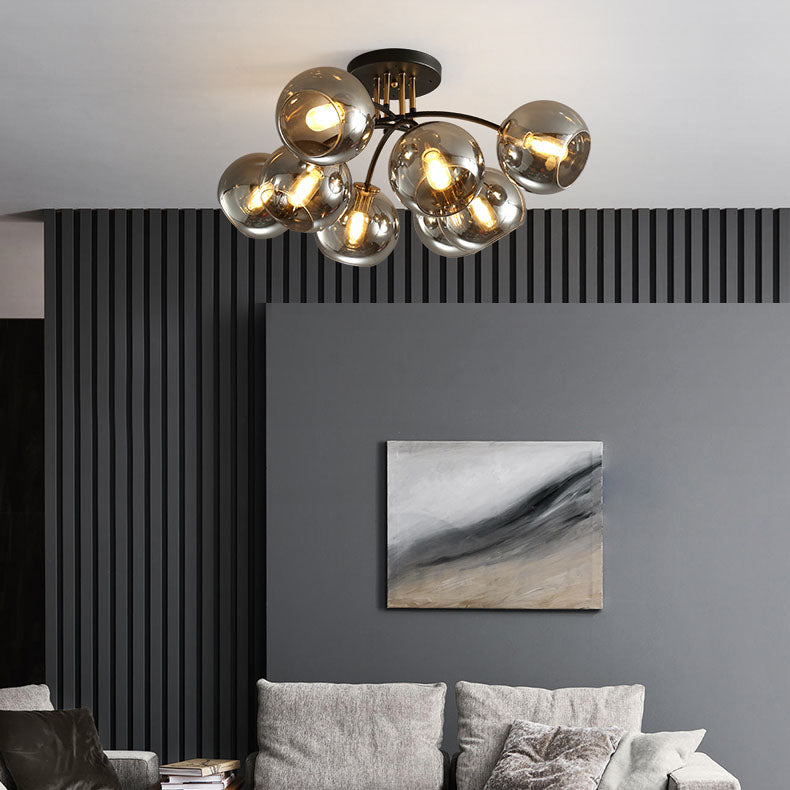 Magic Bean Iron & Glass Ceiling Light