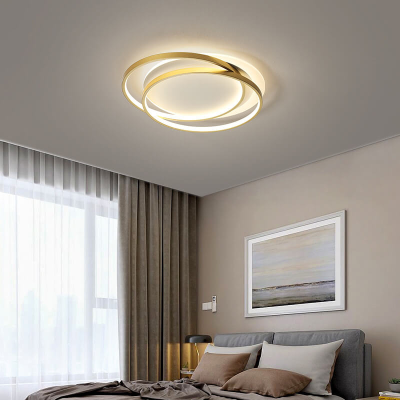 Nordic Circle Aluminum Flush Mount Light