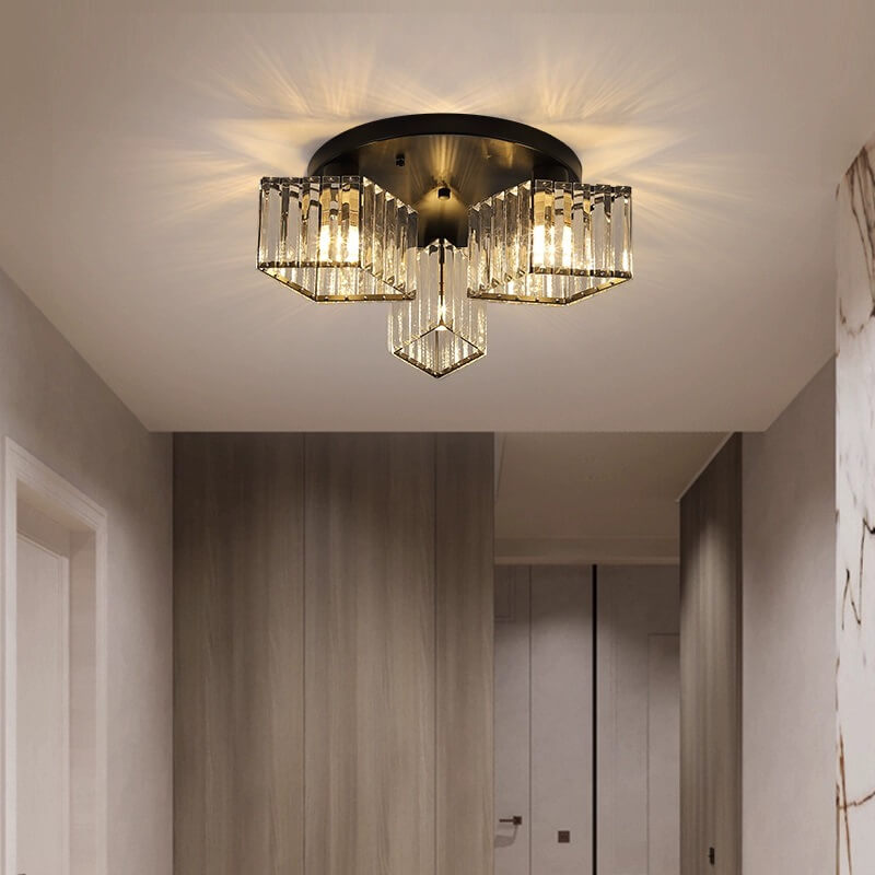 Luxury Diamond Crystal Ceiling Light