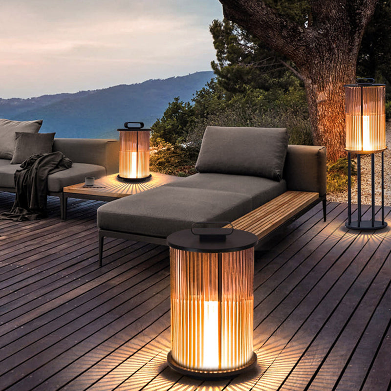 Cylinder Glass Outdoor Landscape Light