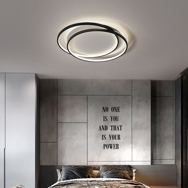 Nordic Circle Aluminum Flush Mount Light