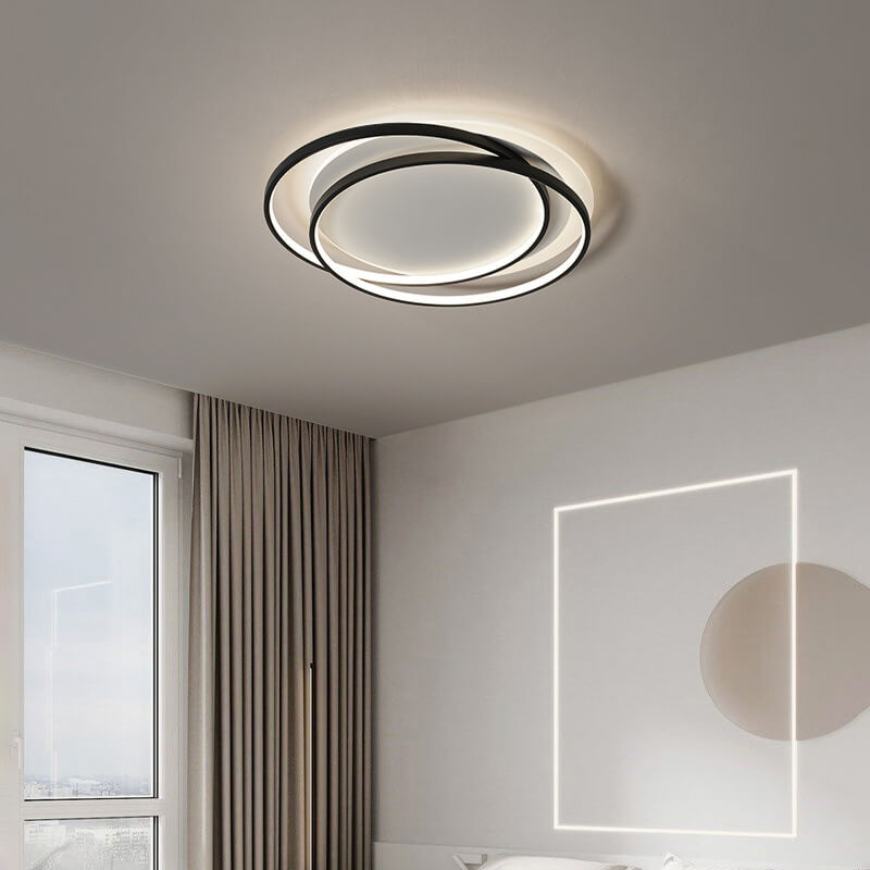 Nordic Circle Aluminum Flush Mount Light