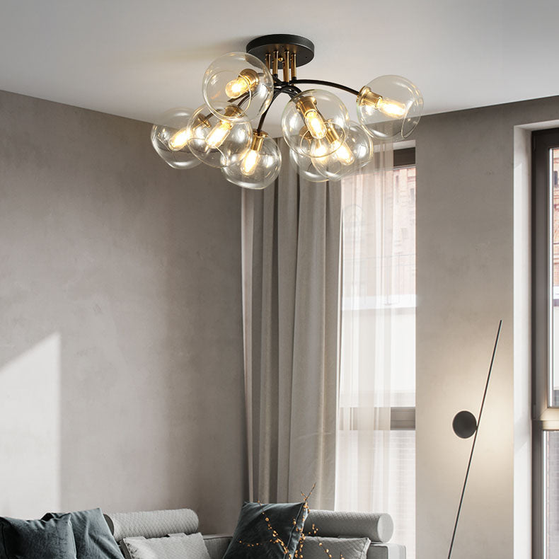 Magic Bean Iron & Glass Ceiling Light