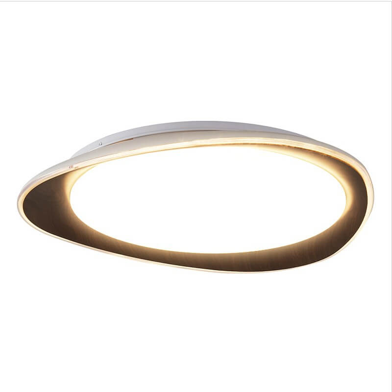 Wood Grain Pebble Flush Mount