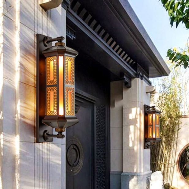 Cylinder Glass Outdoor Wall Sconce