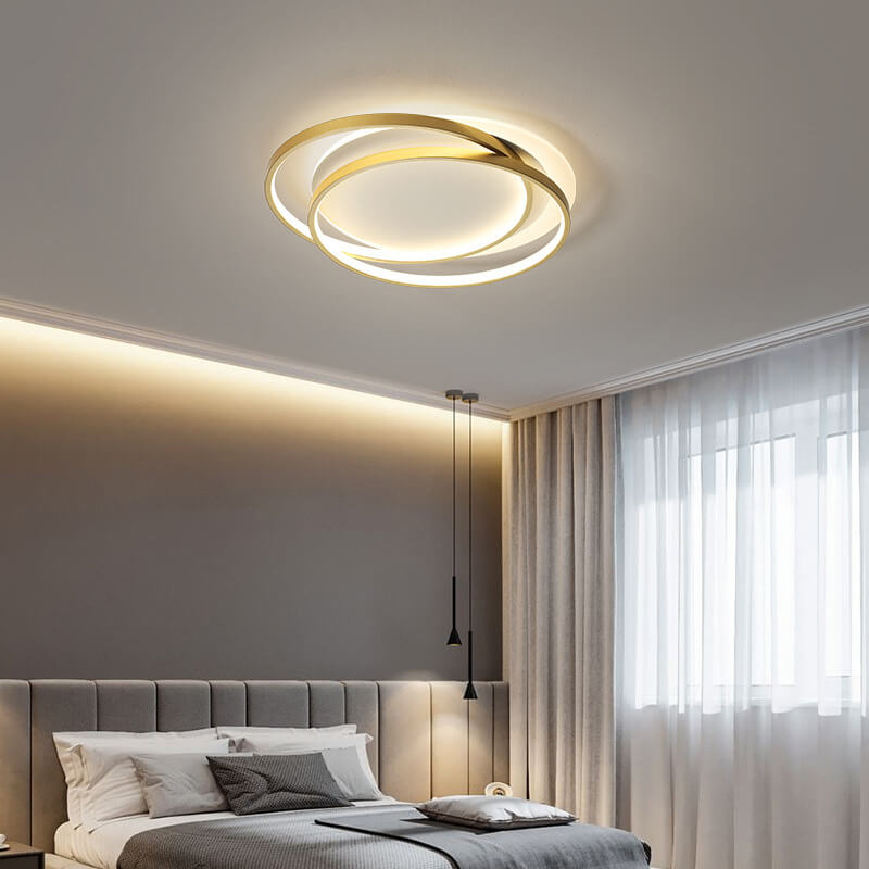 Nordic Circle Aluminum Flush Mount Light