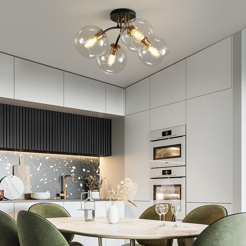 Magic Bean Iron & Glass Ceiling Light