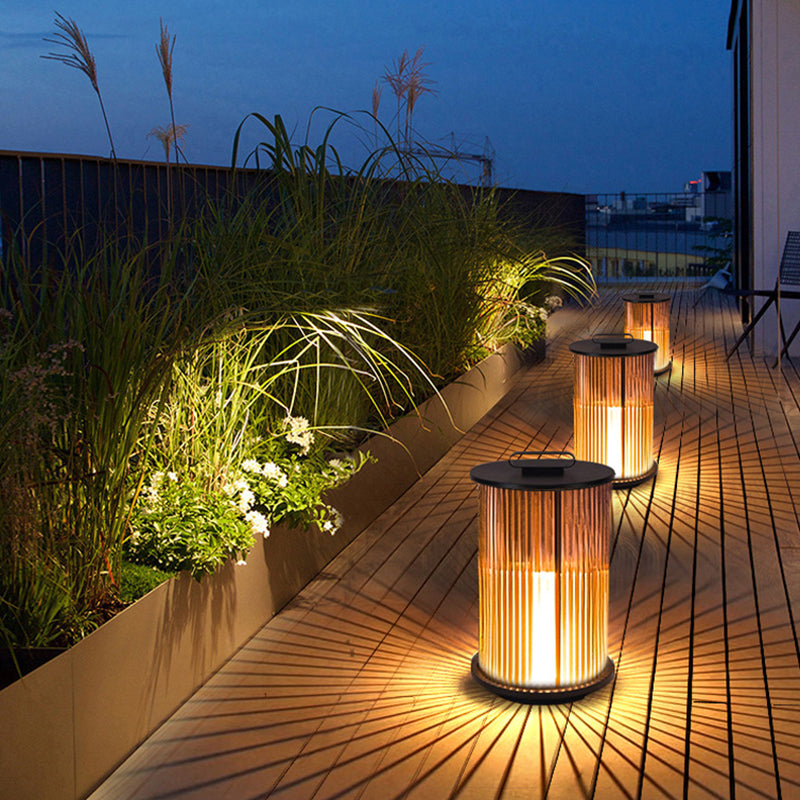 Cylinder Glass Outdoor Landscape Light