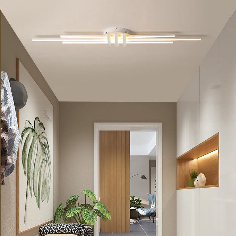 Modern Minimalist Long LED Flush Mount