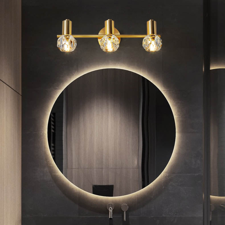 Luxury Crystal Cylinder Vanity Wall Sconce