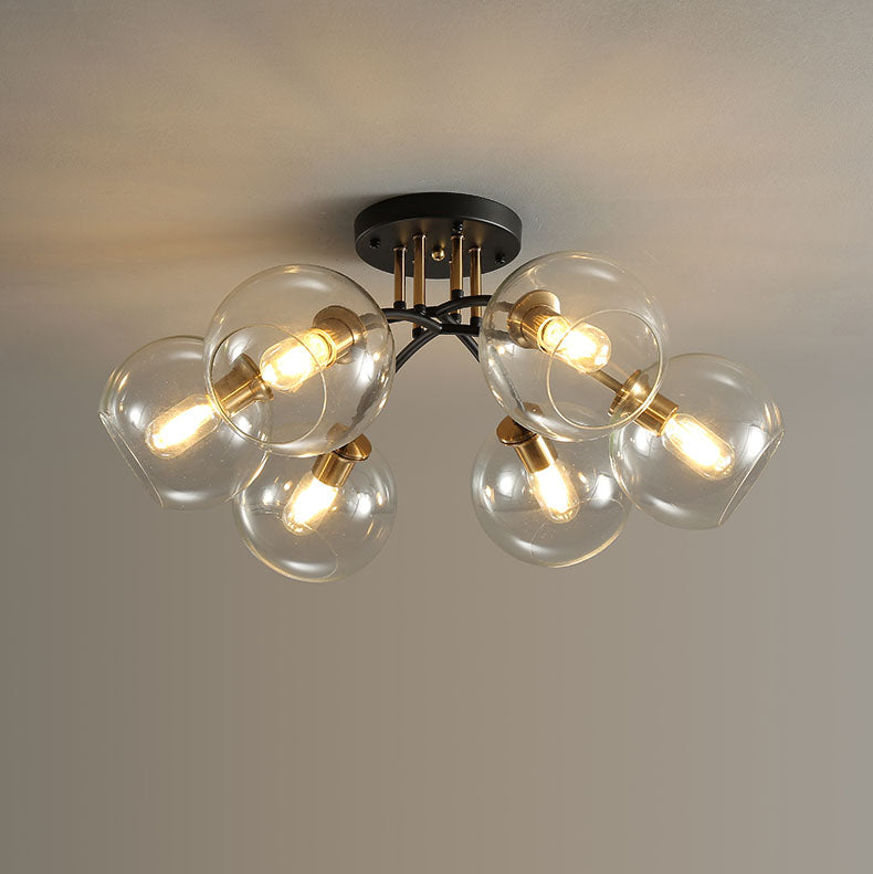 Magic Bean Iron & Glass Ceiling Light