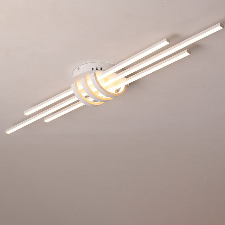 Modern Minimalist Long LED Flush Mount