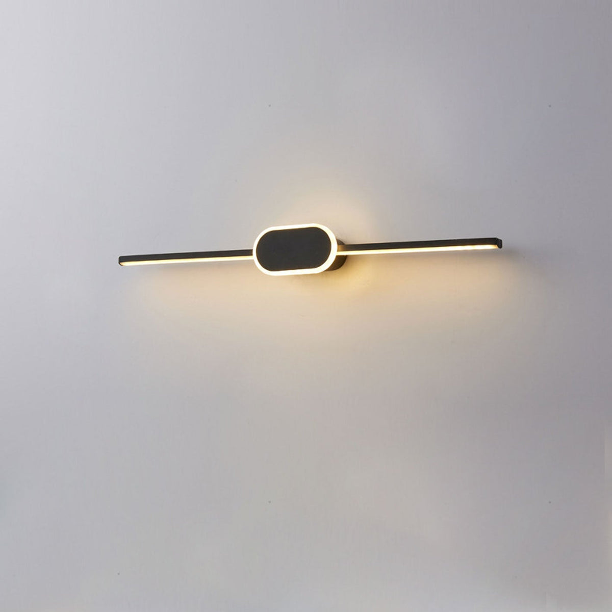 Long Strip Oval Vanity Wall Sconce