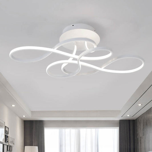 Minimalist Aluminum Line LED Flush Light