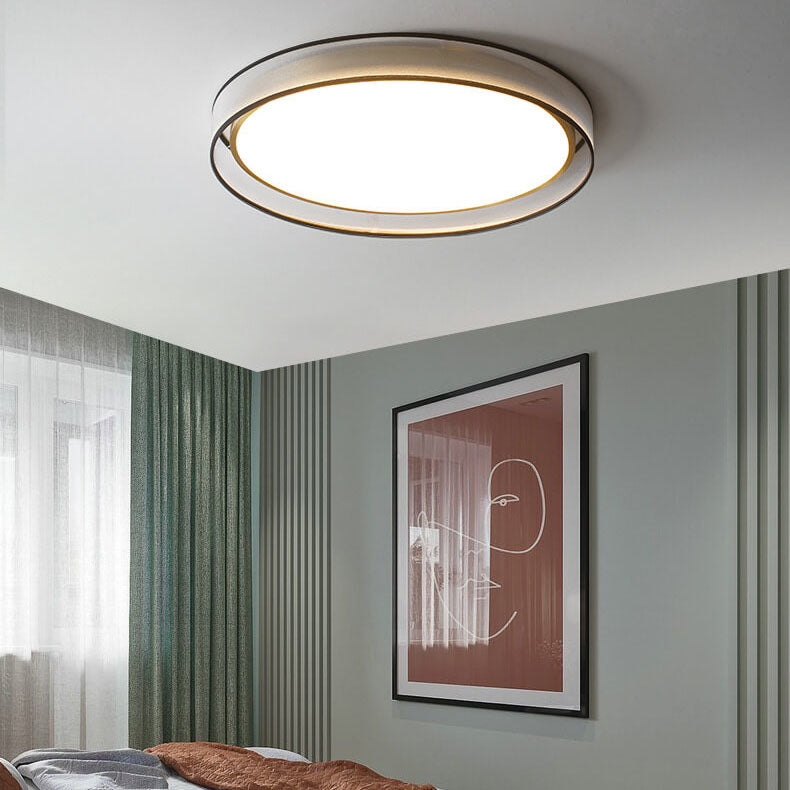 Nordic Gauze & Copper LED Flush Light