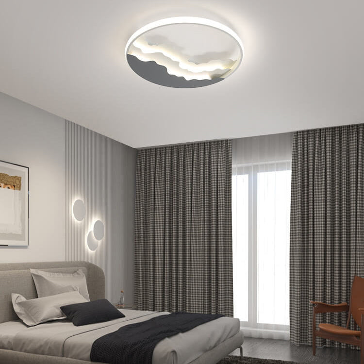 Sea Wave Nordic Flush Mount Light