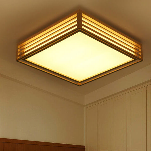 Solid Wood Tatami Flush Mount