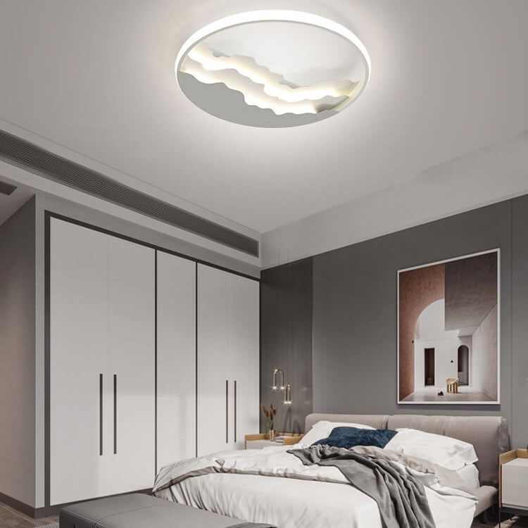 Sea Wave Nordic Flush Mount Light