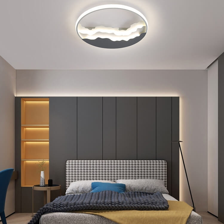 Sea Wave Nordic Flush Mount Light
