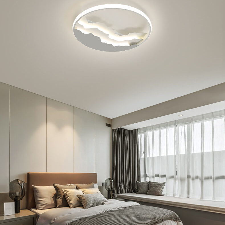 Sea Wave Nordic Flush Mount Light