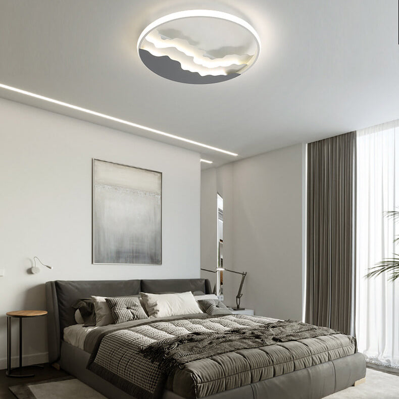 Sea Wave Nordic Flush Mount Light