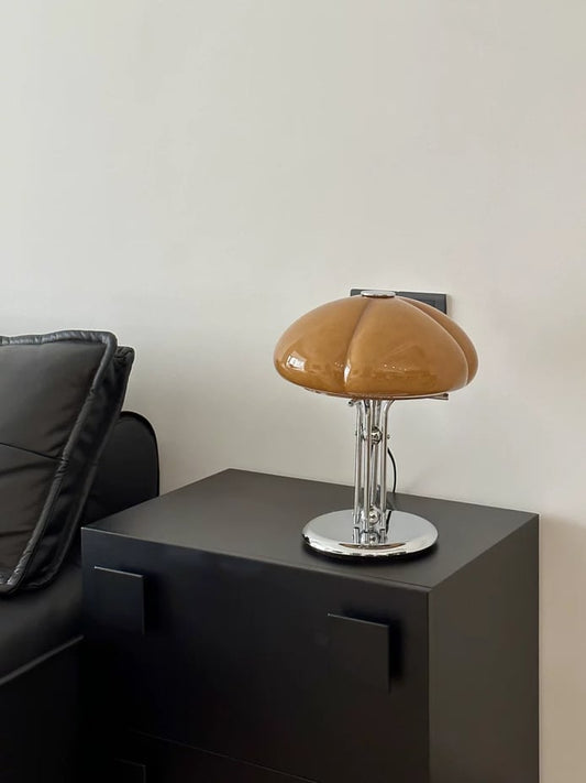 Bauhaus Glass Pumpkin Lamp