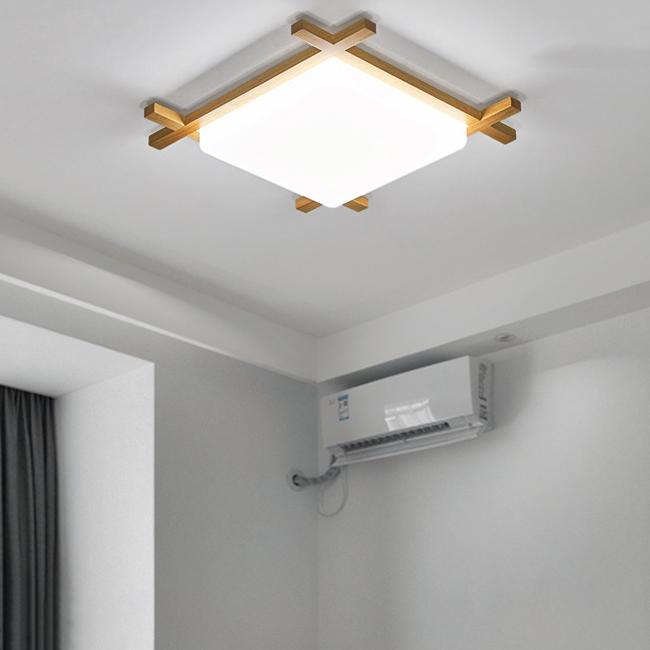 Japanese Tatami Square Flush Mount