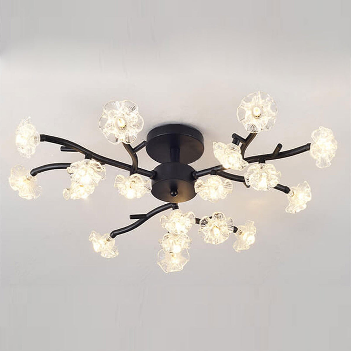 Plum Blossom Branch LED Semi-Flush Mount